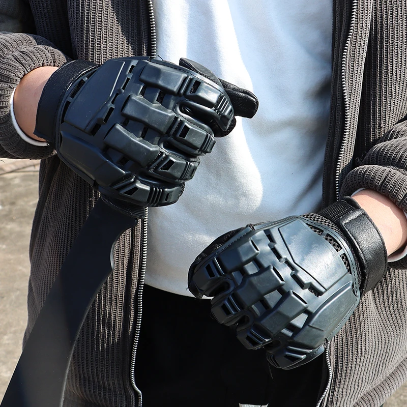Outdoor Breathable Sport Gloves Tactical Hard-Shell Gloves (Full/Half-Finger) for CS Training Ops Motorcycling Cycling Hiking