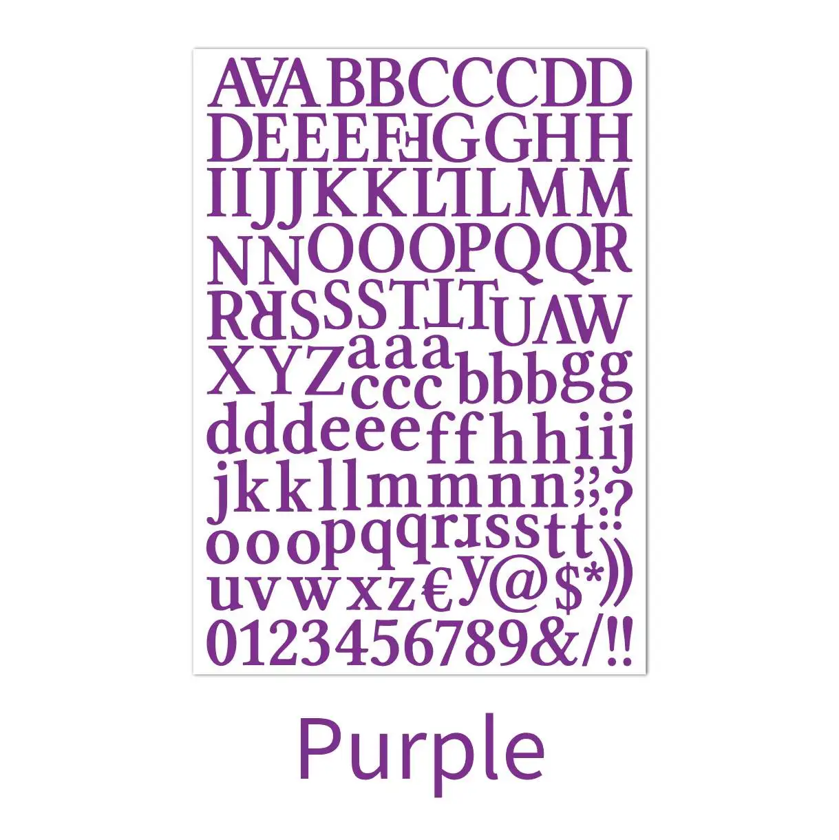 Vibrant Alphabet & Number Stickers for Creative Journaling and Crafting