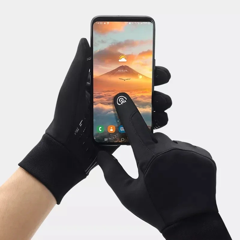 Touch Screen Warm Gloves Windproof Sports Water Non-slip Mitten Winter Full Finger for Men Women