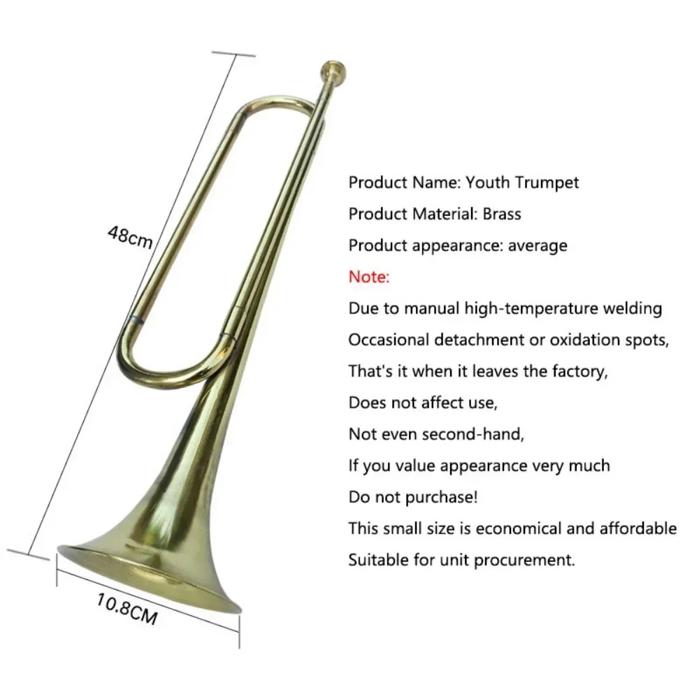 Trumpet Instrument Trumpet Drum Horn Team Military Music Horn Trumpet Accessories Bugle Musical Instruments Professional French