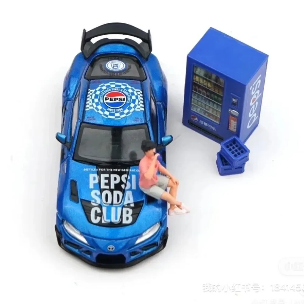 【未開封】バイオプラス CAR UP S Xcartoys 1:64 Toyota Supra A90 Pepsi 7-Up Lay's Collaboration