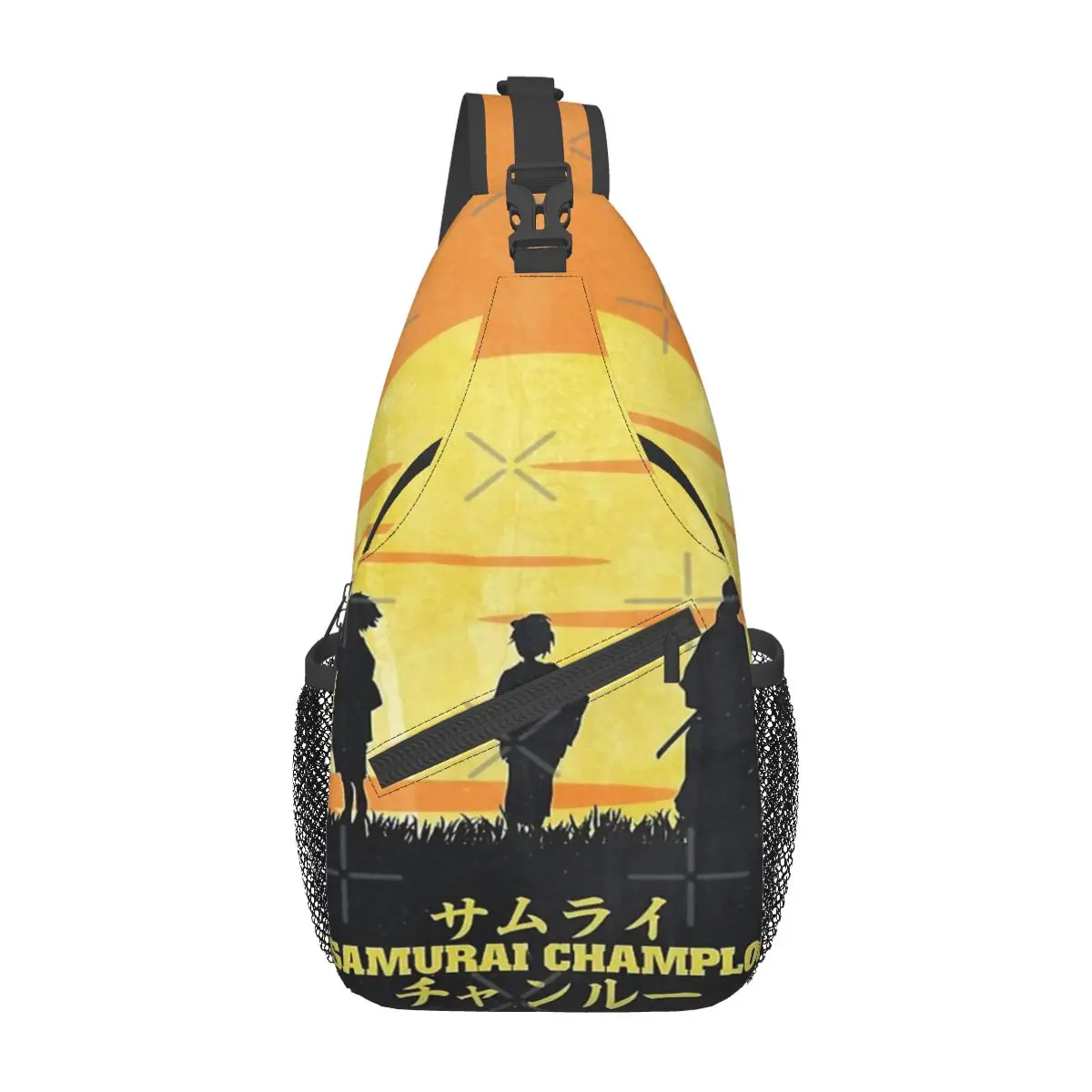 

Samurai Champloo Flat Chest Bag Modern Polyester fabric Out Cross chest bag Multi-Style