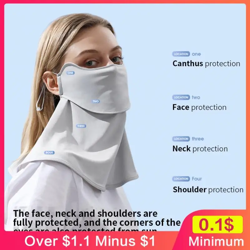 

Солнцезащитный шарф с открытым подолом крутой защитный чехол для лица Защитная маска защитный чехол маска с закругленными краями удобный защитный чехол для глаз