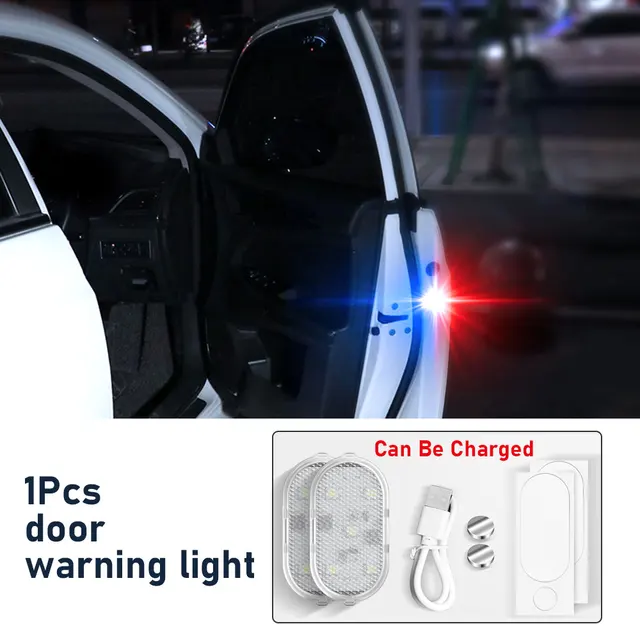 Touch Sensor Car Lighting Light Car Interior Atmosphere Light Mini Touch Roof Reading Lamp Car Styling Night Light USB Charging Warning Light