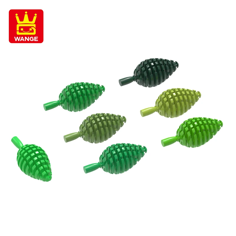 

20Pcs/lot Small Tree Building Block Moc Color Plant Accessories Compatible with 2435W 3471W Brick DIY Children's Toy Gift Box