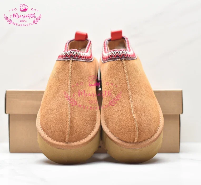 

New Snow Boot Style Short Mini Winter Sheepskin Boots Women Waterproof Natural Wool Ankle Boots Fur Lined Ankle Warm Flat Shoes