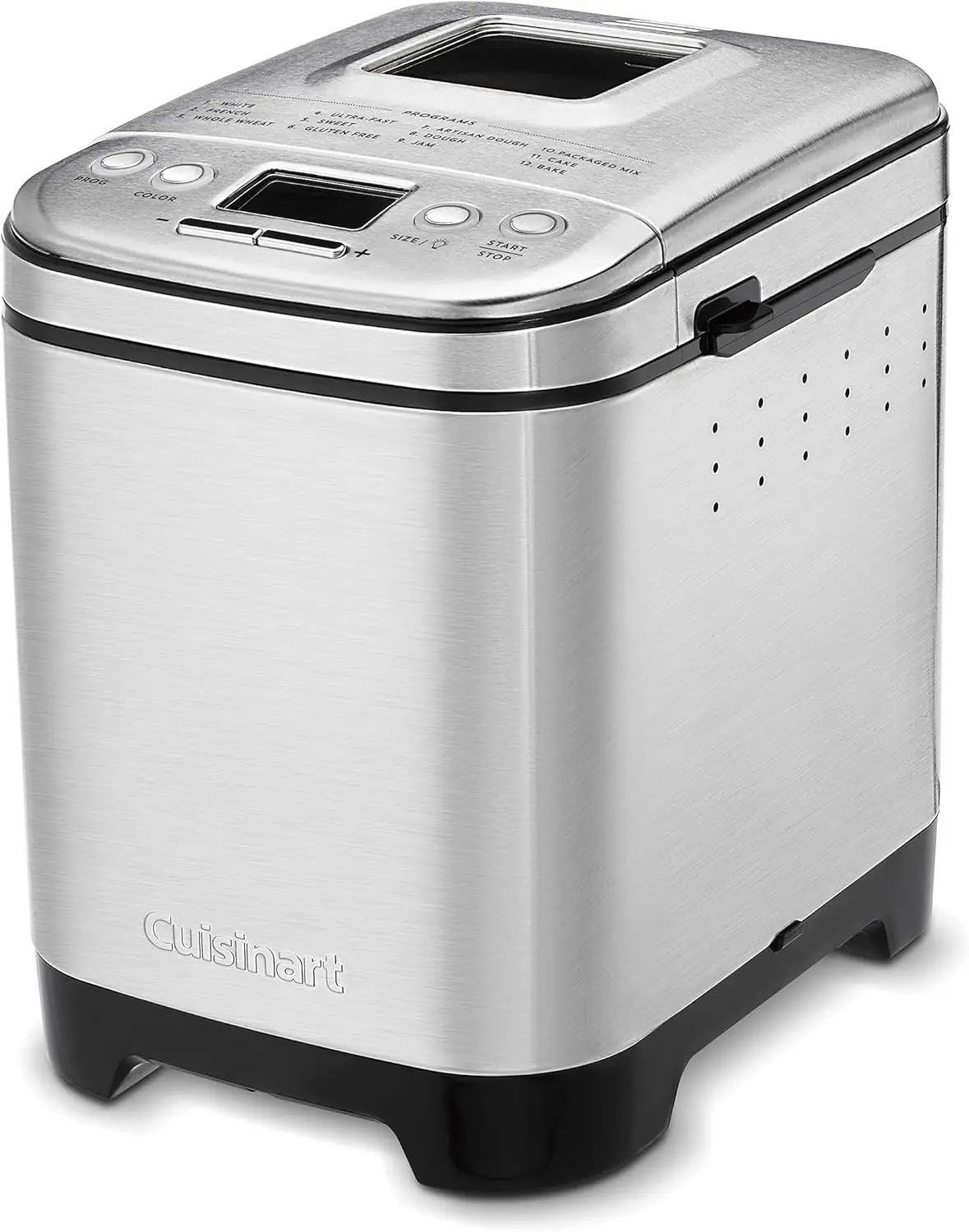 CBK-110C Compact Automatic Bread Maker, Stainless Steel，Mixes, kneads, rises, bakes and keeps it warm-automatically
