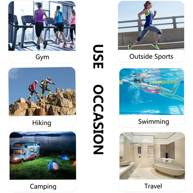 Quick Drying Microfiber Swimming Towel Super Absorbent Gym/Camping Towel Ultra Compact Lightweight Sports/Beach/ Travel Towels 6