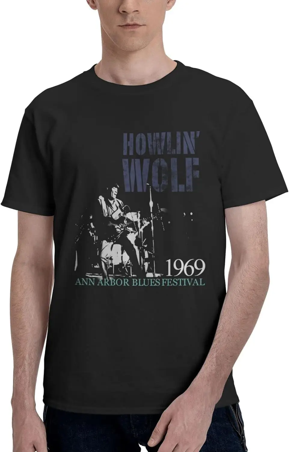 

Howlin Wolf T Shirt Mens Summer Tee Casual Fashion Short Sleeve Tops