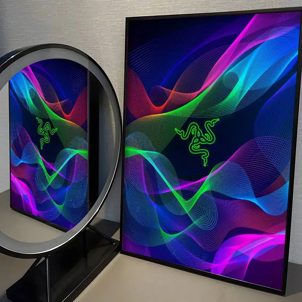 Mode Logo R-Razer Poster Aufkleber Vintage Film Poster Drucken Wasserdichte Wand Kunst Für Wohnzimmer Schlafzimmer Home Decor – Detail 17