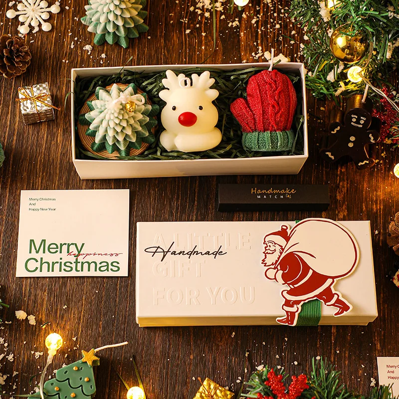 Soybean Wax Christmas Scented Candle Gift Set