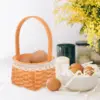 Mini Shopping Basket Flower Storage Egg Baskets for Fresh Eggs Easter Girl Candy Wood Children's Woven Arrangement Collecting 6