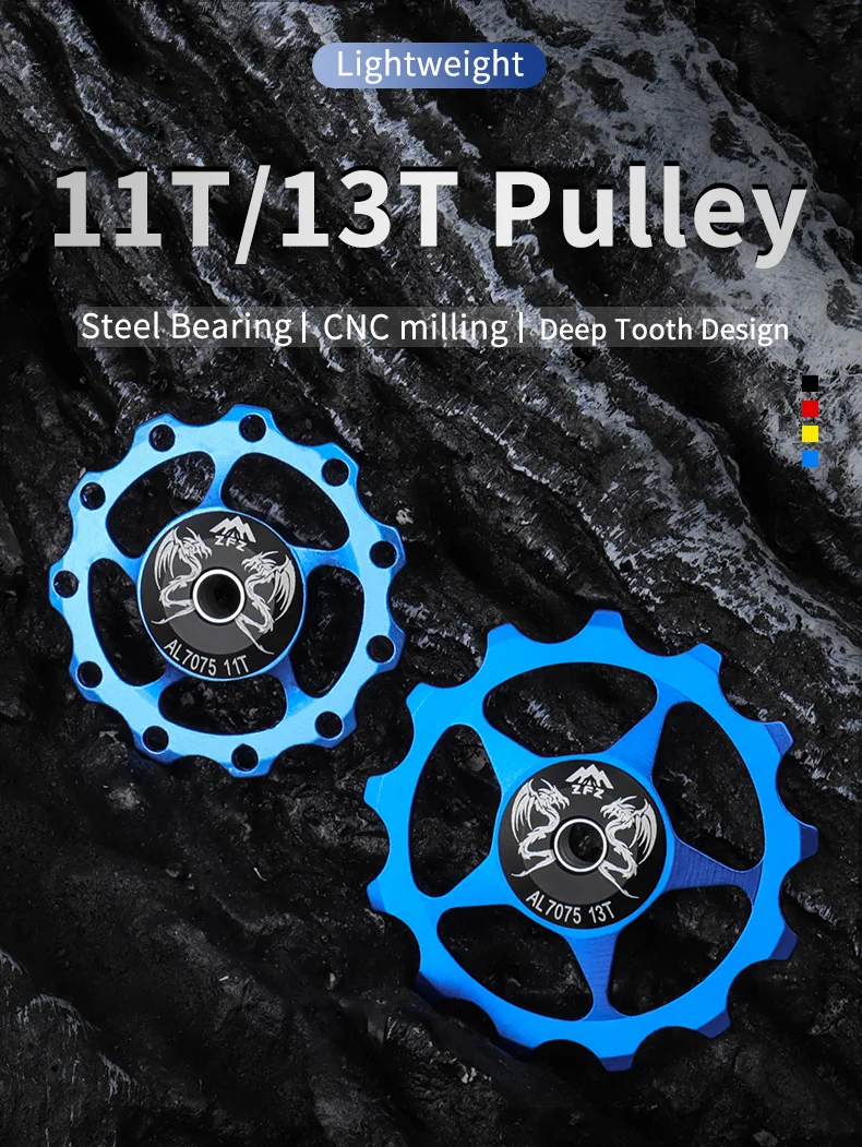 Description Picture 2 of itemMUQZI Bike Rear Derailleur Jockey Wheel 11T 13T Pulley Guide Roller MTB Road Bicycle Aluminum Alloy Idler