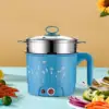 Electric Pots Household Portable Multipurpose Mini Ramen Cooker Noodles Cooker Mini Pot for Shabu Shabu Dumpling Fry Ramen Eggs 4