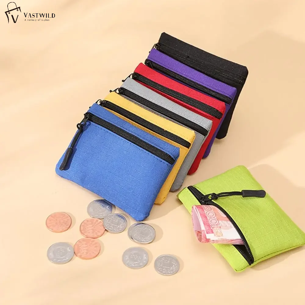 Fashion Zipper Type Coin Purse Women Solid Color Waterproof for Small Item Storage coin purse