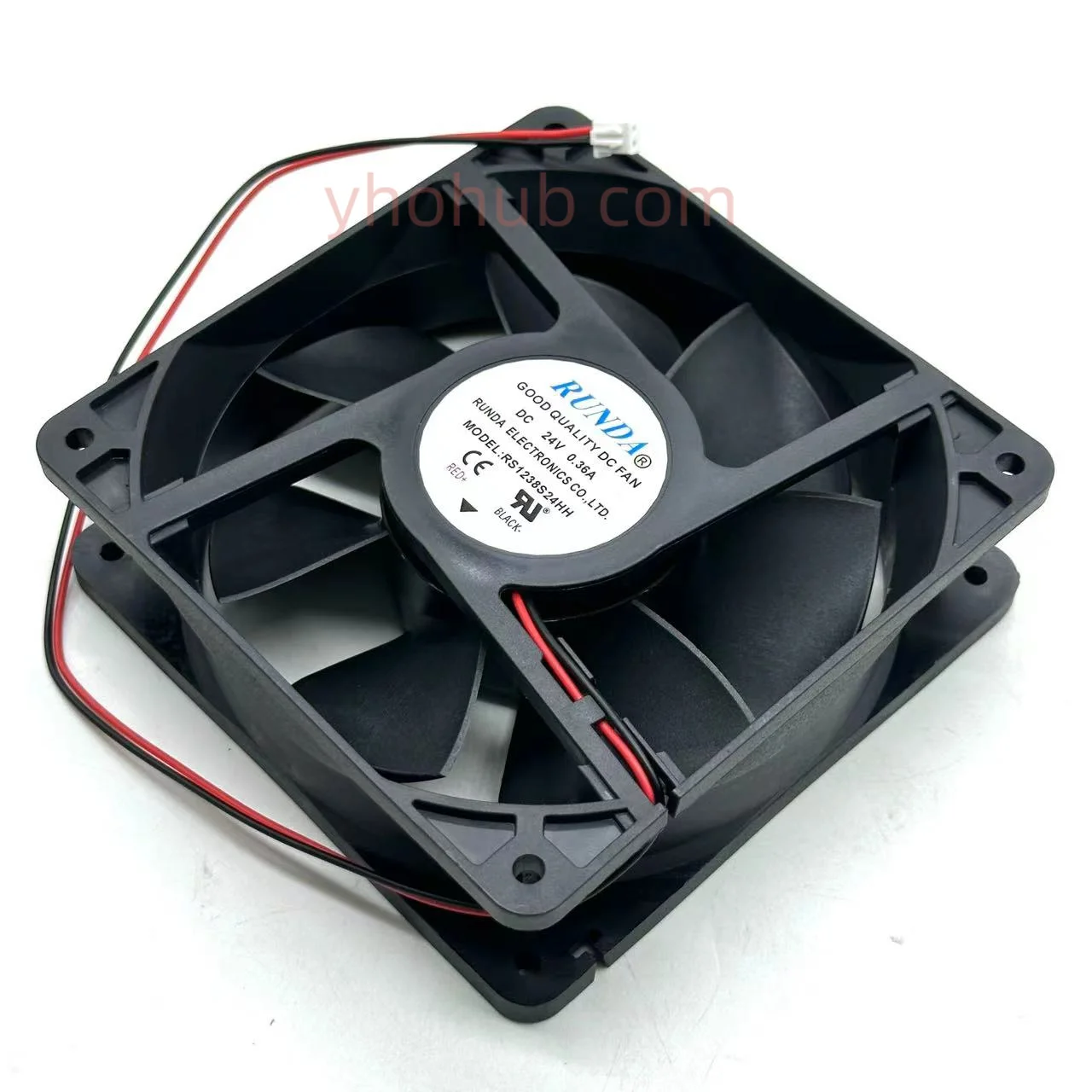 Runda Rs1238s24hh dc 24v 0.36a 120x120x38 mm Ventilador de Refrigeração do Servidor de Fios