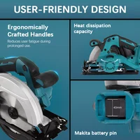 7 Inch Brushless Electric Circular Saw Cordless High Power Board Cutting Machine Woodworking Power Tools For Makita 18V Battery 2