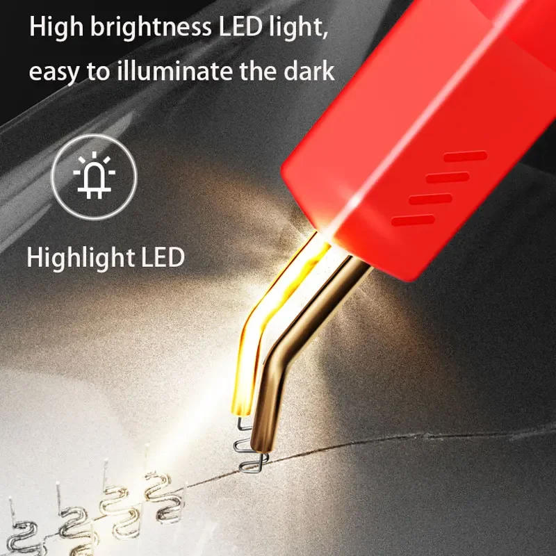 Plastic Welder Toot Set 100W electric iron With 1000Pcs Hot Staple Plastic Welding Gun For Repair Auto Bumper Plastic Crack 4