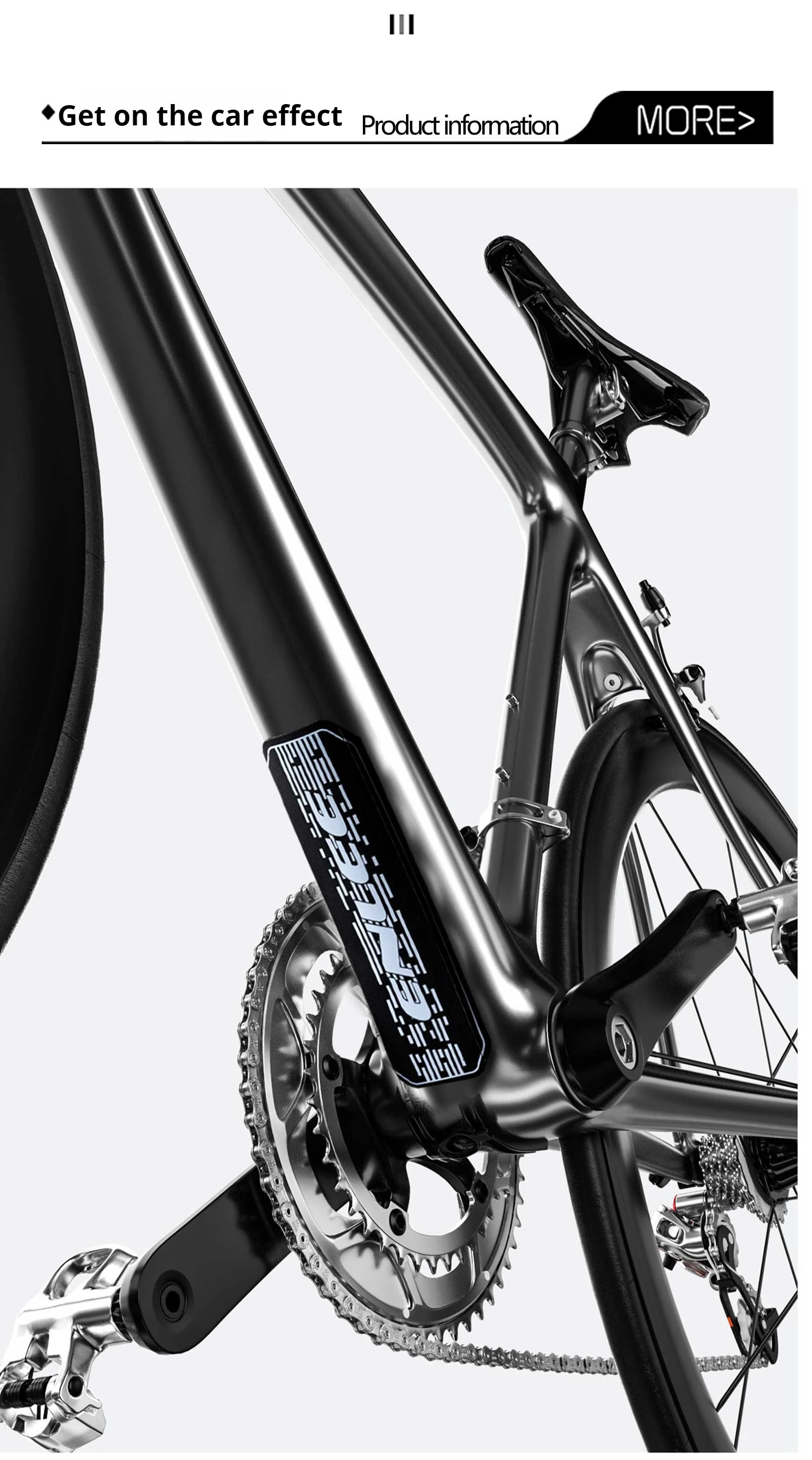 ENLEE Fahrradträger Schutzplatte Fahrradrahmenschutz Kratzfest Rennrad Kettenschutz Schutz Fahrradzubehör – Detail 8