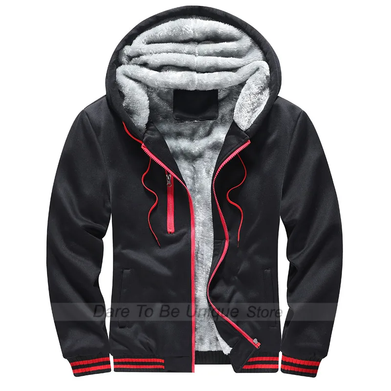 sweater hoodie New Men Hoodie Winter Thick Warm Fleece Zipper Men Hoodies Coat Casual Daily Sportwear Male Streetwear Hoodies Sweatshirts Man sweater hoodie