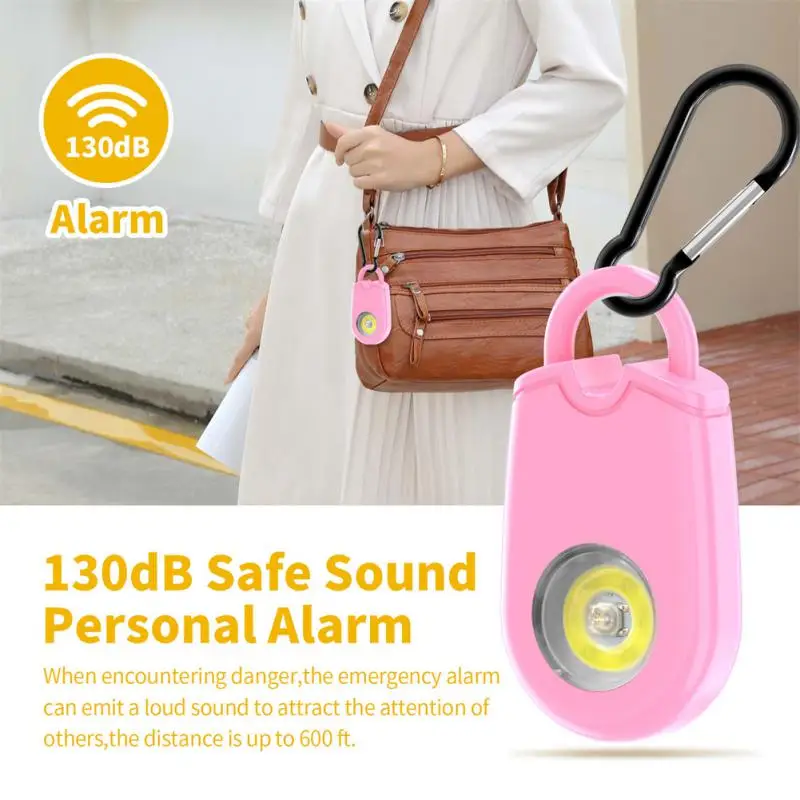 

125db Protect Alert Personal Defense Siren Anti-attack Security For Children Girl Older Women Carrying Loud Panic Alarm Guard