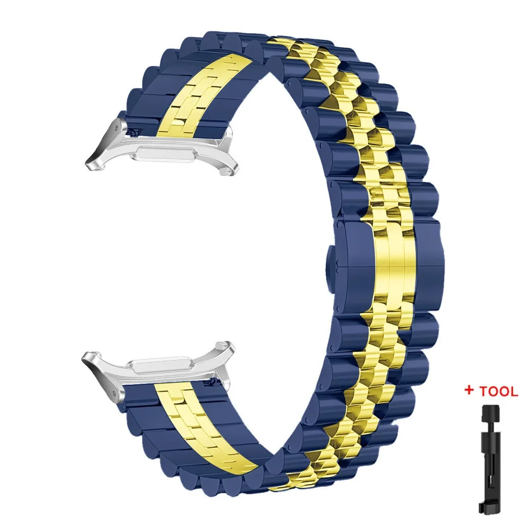 Premium Stainless Steel Watch Strap - Quick Fit Metal Band, No Gaps Design