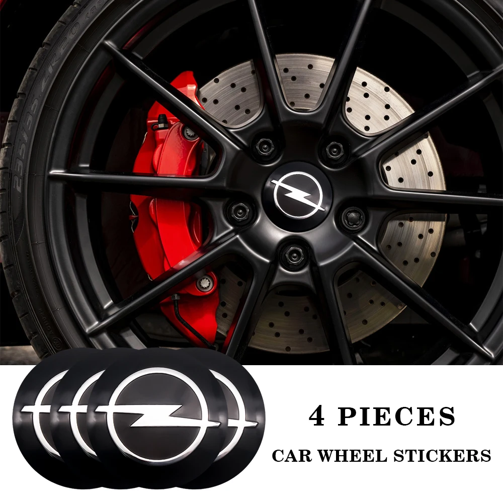 4pcs Car Wheel Center Hub Caps Rims Hubcap Sticker Decal Auto