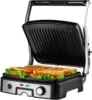 Electric Panini Press Sandwich Maker, 1500W Indoor Grill with Non-Stick Coated Plates, Temperature Control & Removable Drip Tray 1