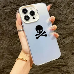Black Skull Matte Electroplate Phone Case Cover for Redmi K70 Ultra (T3517)