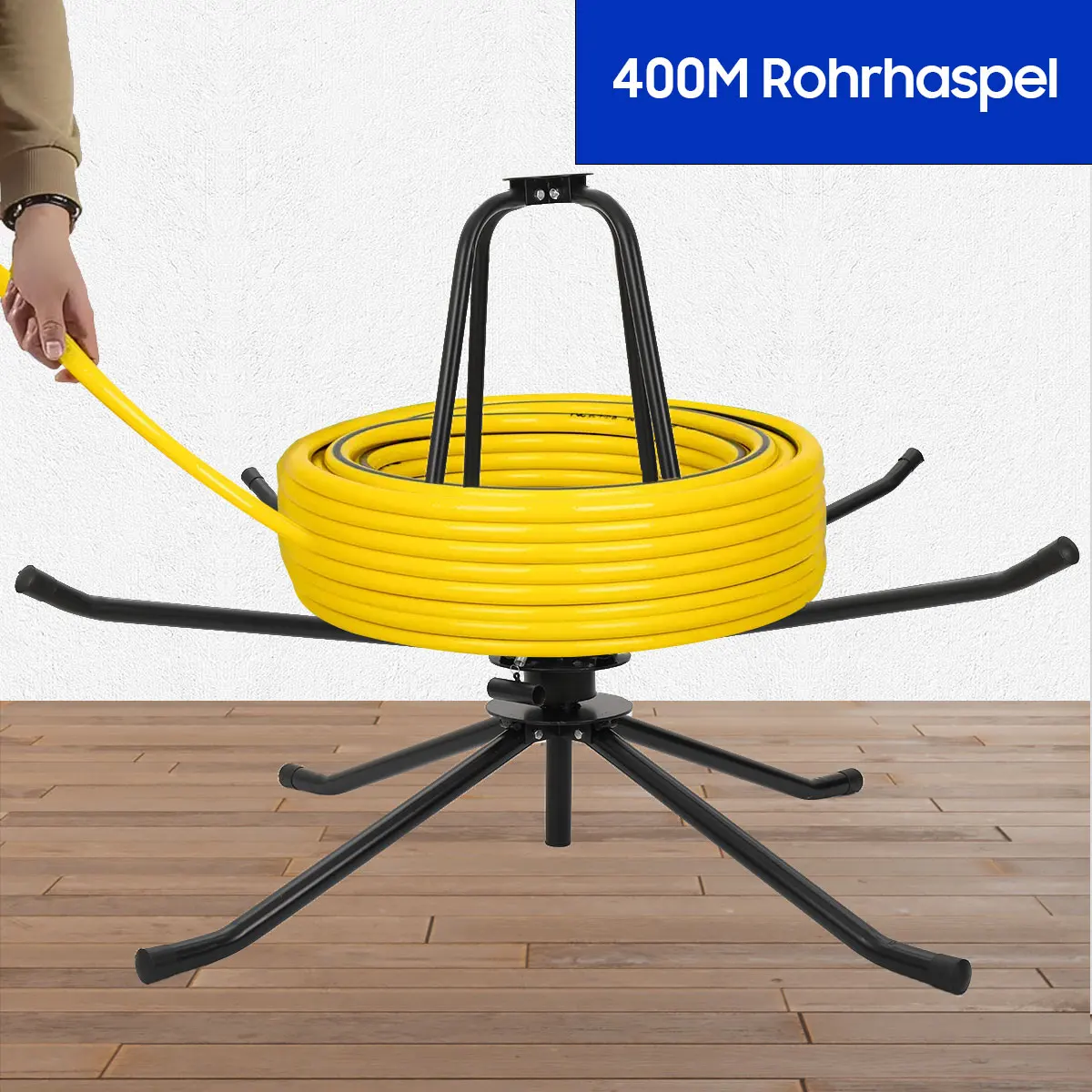 Rohrspulenspender, rostbeständig, Heizung, Rohrspule, Decoiler, Fußbodenheizungssystem für Baustellen/Fabriken – Detail 5