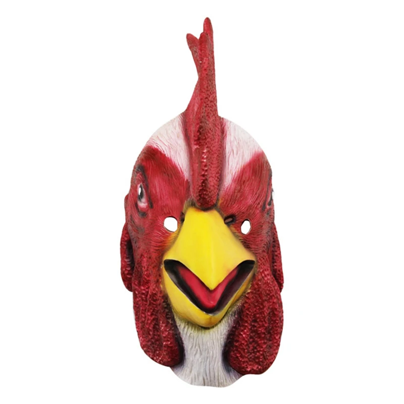 

Chicken Head Latex Mask Cock Mask for Halloween Costume Party Carnival Prop Animal