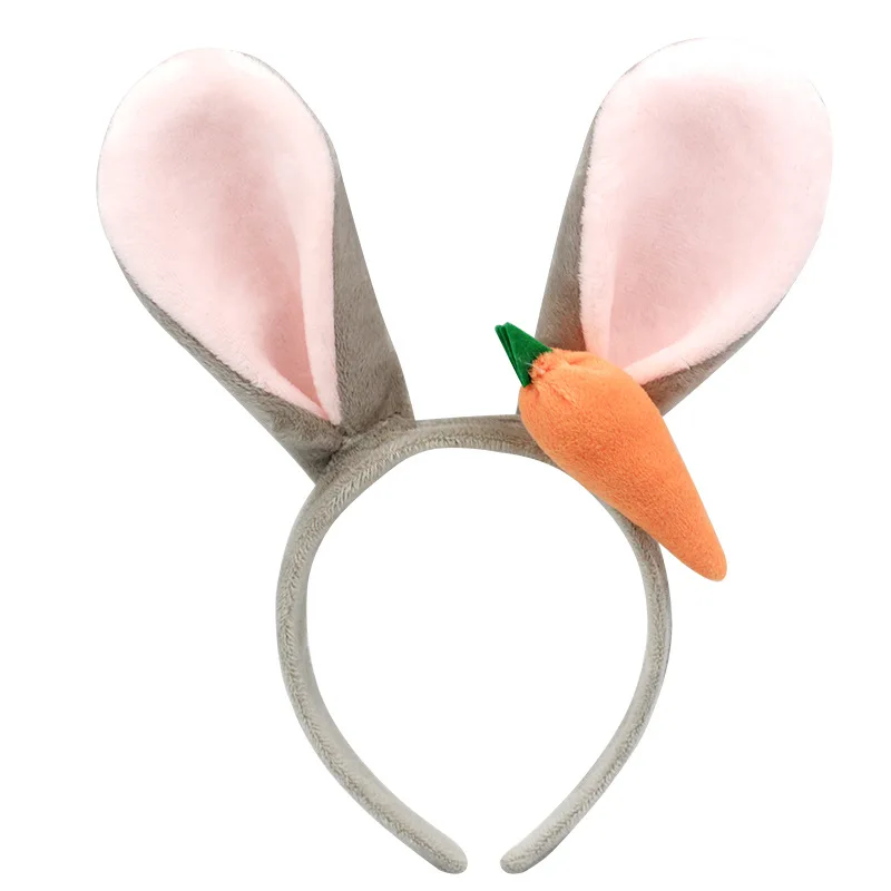 

Easter Headwear Cute Carrot Bunny Ears Hairband Cartoon Rabbit Ears Hair Accessories Party Supplies Cosplay Headpiece Gifts