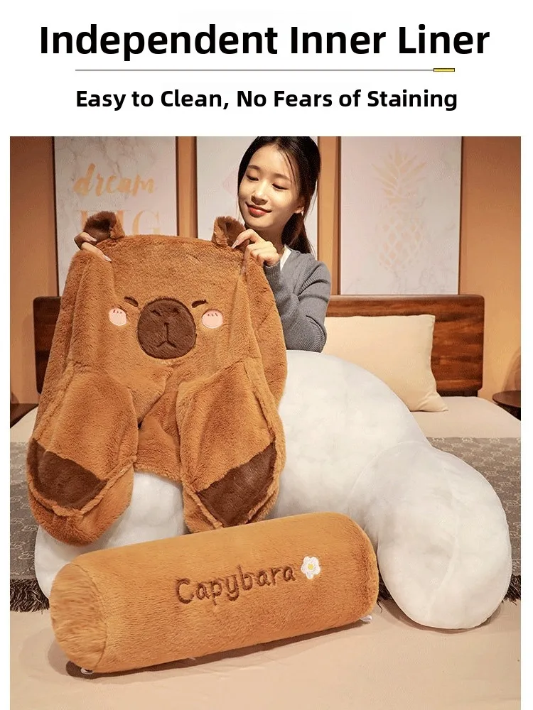 Cavy Plu Toy Girl Doll Bear Nosed Guinea Pig Pluie Hable Pillow Cuion Soft Stuffed Animal for Kids And Adults