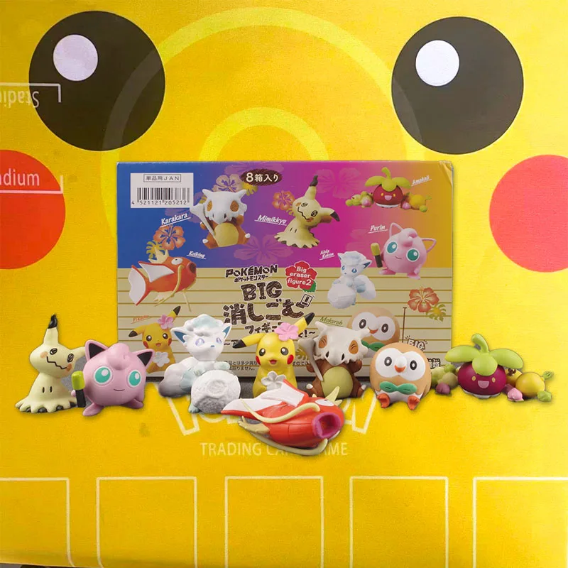 Pokemon Bounsweet Rowlet Pikachu Cubone Magikarp Vulpix Jigglypuff Mimikyu Bambola Regali Giocattolo Modello Anime Figure Raccogliere Ornamenti