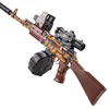 AK47 Rifle Toy Gun Water Gel Ball Paintball Hydro Gun Electric Manual 2 Modes Down Feed Big Model Adult Boys Kid for CS Fighting 6