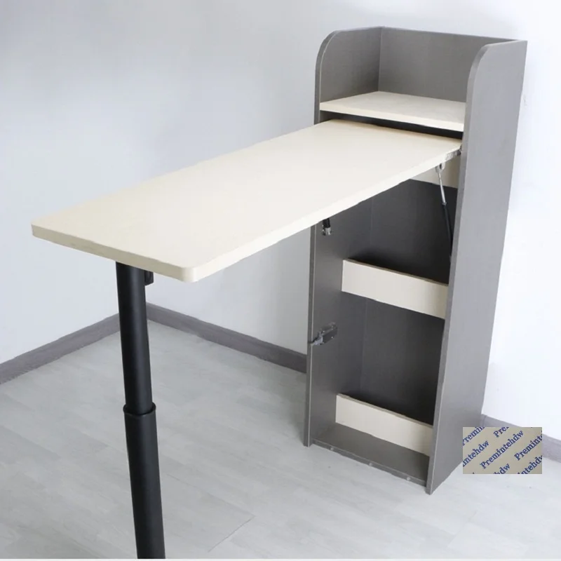 1Piece White Black Round Folding Height Adjustable Bar Leg Support For RV Conceal Table