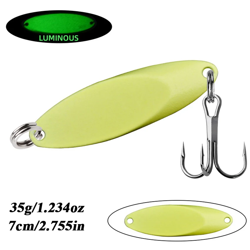 1 stücke 65g 56g 42g-5g Metall Leucht Spinner Löffel Forelle Angeln Locken Harten Köder pailletten Noise Paillette Künstliche Köder Harten Köder – Detail 7