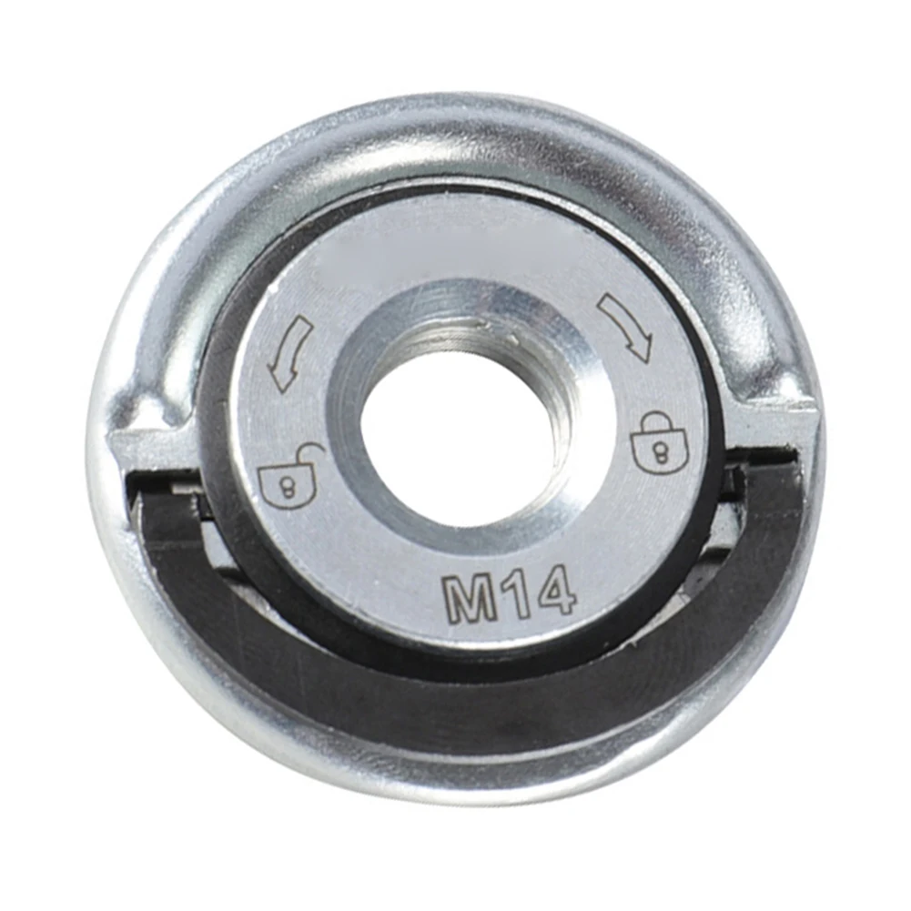 Carbon Steel M14 SelfLocking Grinder Pressing Plate Flange Nut Improve Grinding Efficiency, Innovative Design, Easy to Install