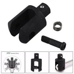 Professional Heavy - Duty Breaker Bar Head Kit with Rust - Resistant Black Phosphate Finish (A)
