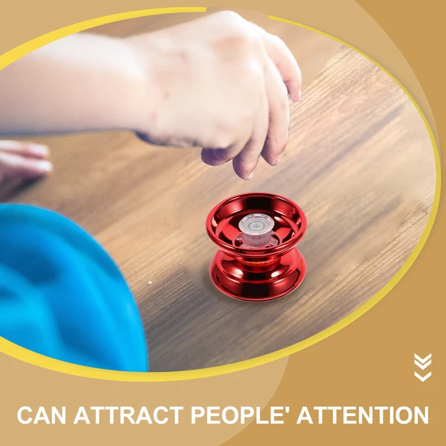 1 set Alloy Yo Yo Unresponsive Yoyo for Beginner Red 866 6712 Portable Toy Exercise Coordination Sturdy Material Sleep 6