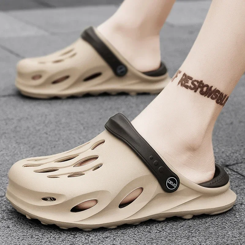 Mixed Color Shoes for Summer Beach Zapatillas Hombre Clogs Men Sandals EVA Lightweight Unisex