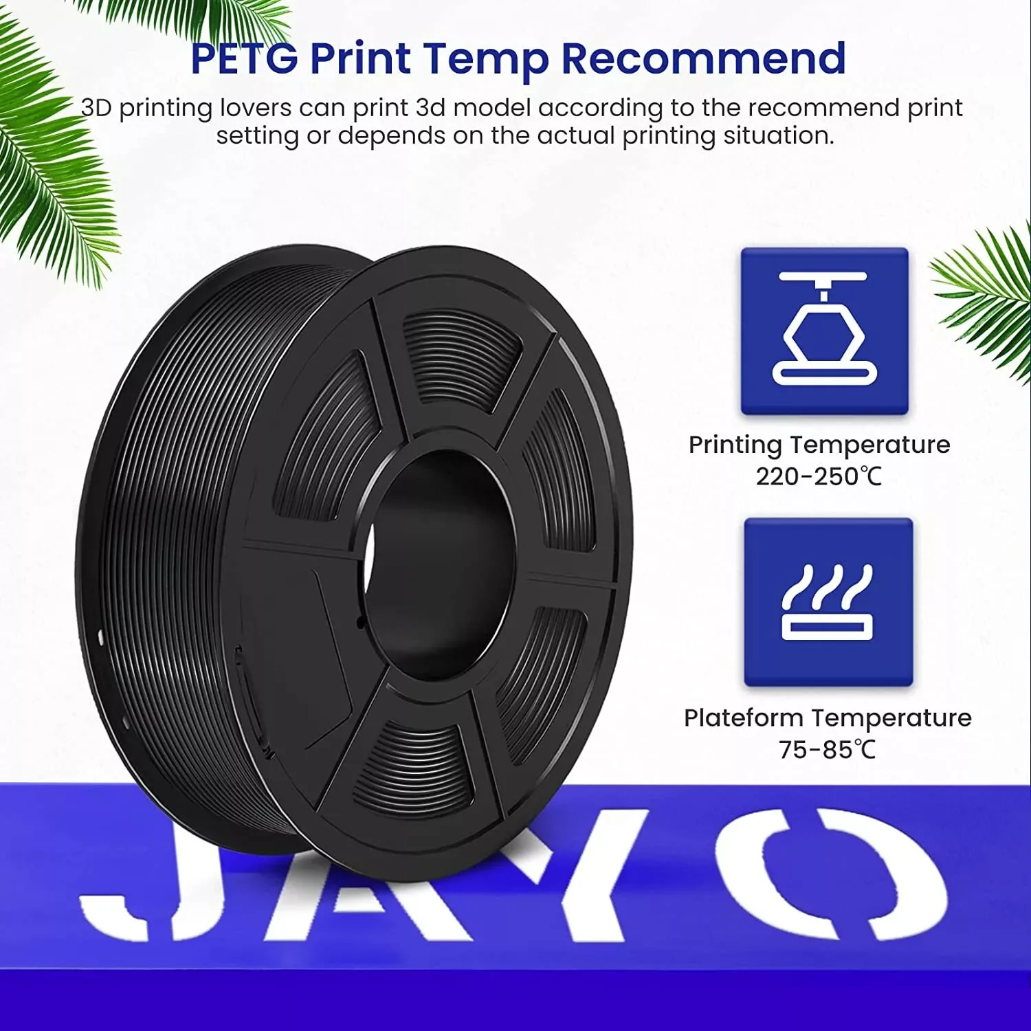 JAYO 2Roll PETG/PETG Clear 3D Printer Filament