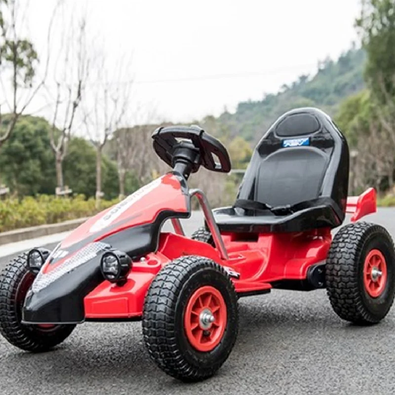 The new children's electric car dual drive four-wheel kart remote control toy electric car can sit male and female babies