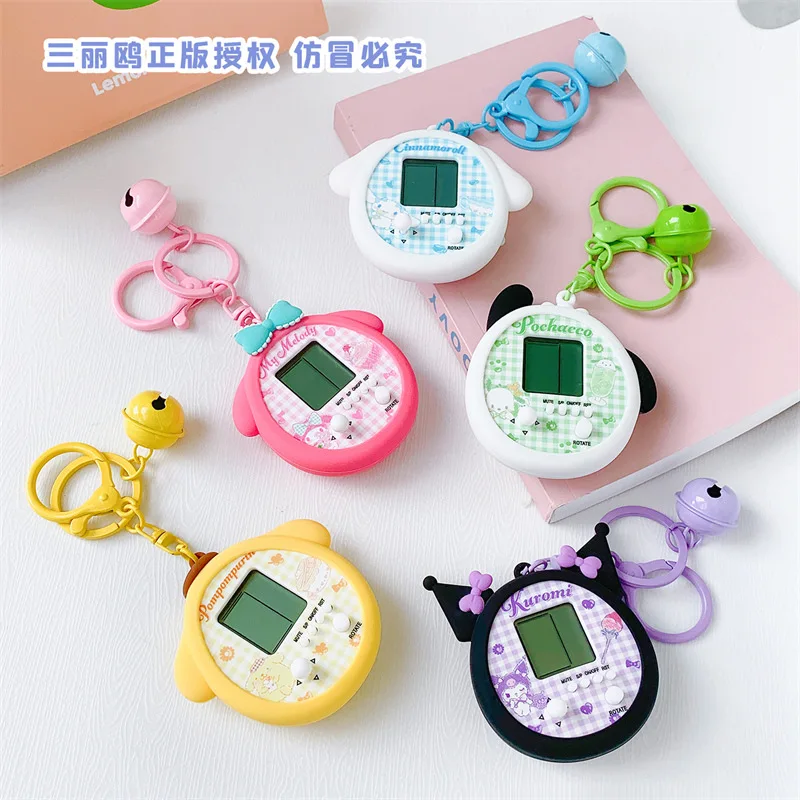 

Sanrio Cinnamoroll Kuromi My Melody Pendant Cute Cartoon Game Console Keychain Girl Students Schoolbag Pendant Children Gift Toy