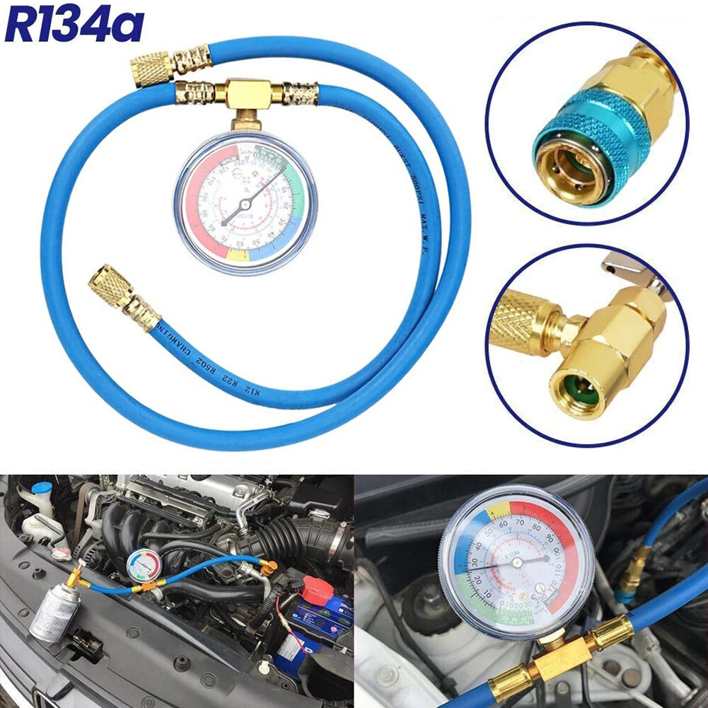 Aria Condizionata Per Auto R134A Tubo Di Ricarica Con Manometro R134A R12 R22Gas Aria Condizionata Ricarica Valvola Aperta Gas