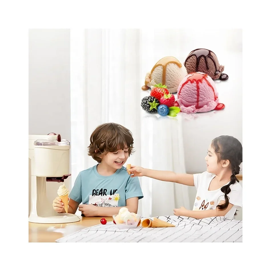 2024 Portable Soft Ice Cream Making Machine Household Hot Selling Ice Cream Maker 6