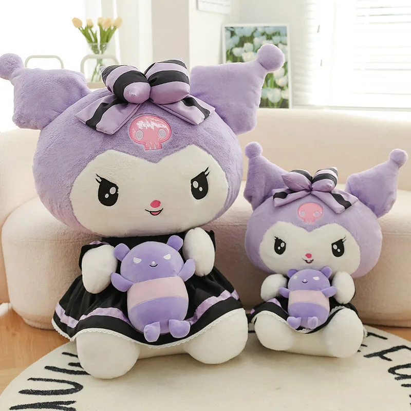 

Sanrio Kawaii фиолетовая кукла Kuromi плюшевая кукла Баку аниме милая плюшевая игрушка мультфильм девочки игрушка декор комнаты девочка подарок на день рождения