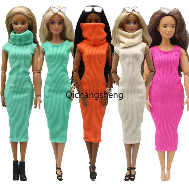 Moda 11.5 roupas de boneca para barbie vestido para bonecas barbie outfits  fr/st camiseta tanque tops saia calças 1/6 acessórios brinquedos -  AliExpress