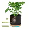 4pcs Flowerpot Removable Bottom Round Flower Pot Detachable Bottom Flower Pot Home Supplies Breathable Flower Pot 2