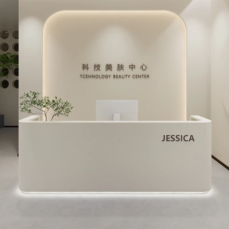 

Modern Beauty Salon Reception Desk Clothing Store Information Desk Simplicity Cashier Beautysalon Meubilair Luxury Furniture